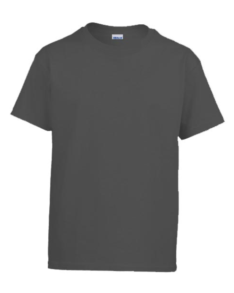 Dark charcoal short-sleeve T-shirt color sample